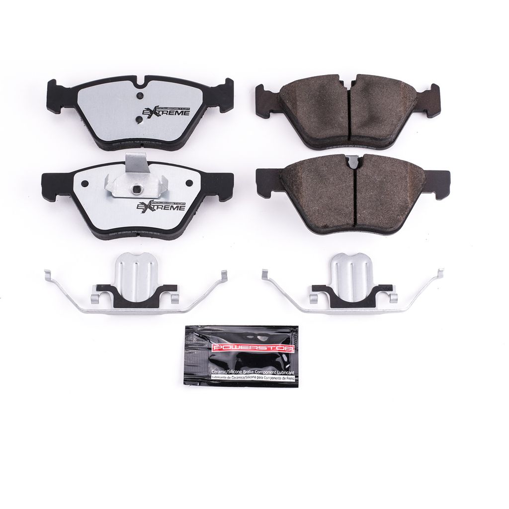 PowerStop Z26-1061 - Z26 Street Performance Carbon Fiber Ceramic Brake Pads with Hardware