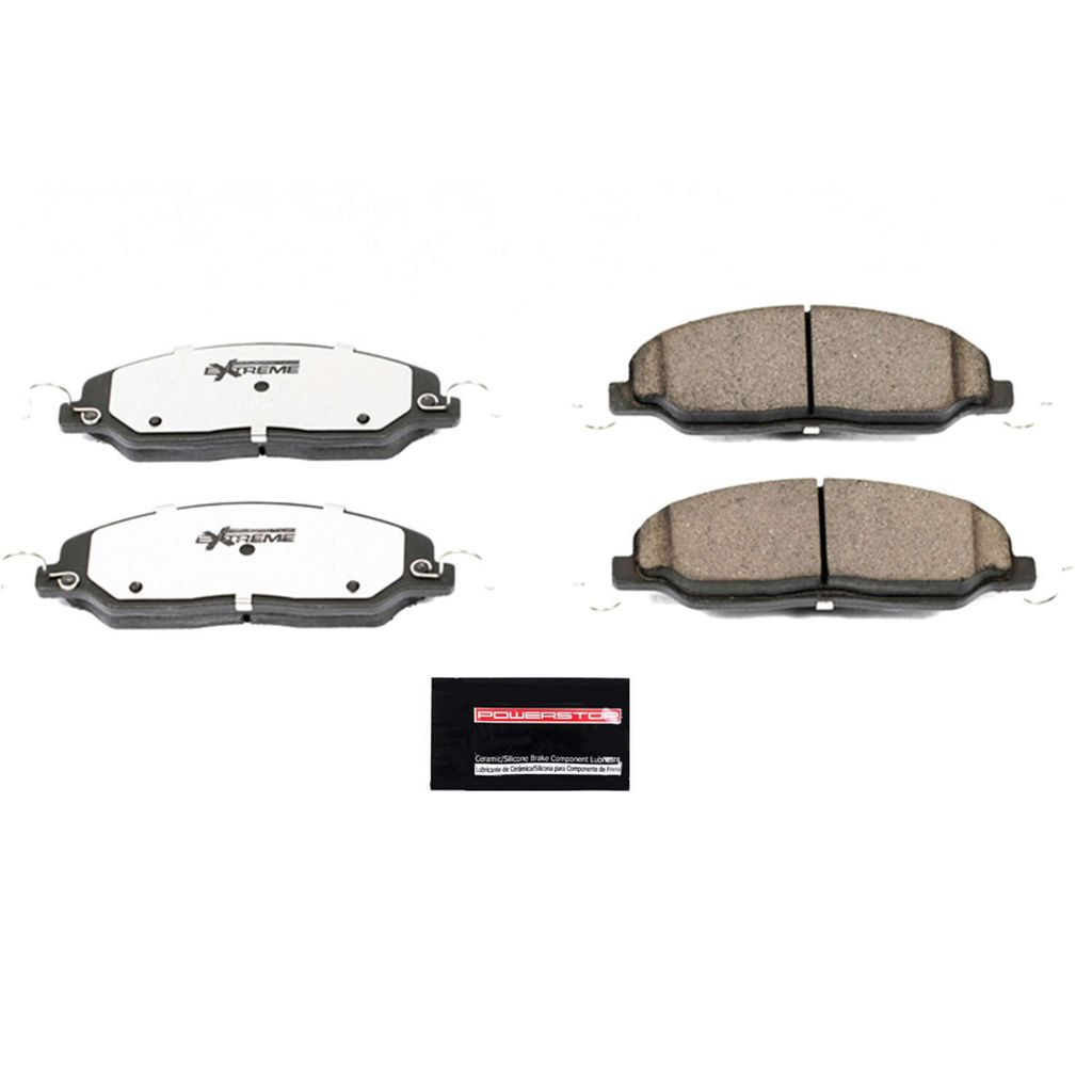 PowerStop Z26-1081 - Z26 Street Performance Carbon Fiber Ceramic Brake Pads with Hardware