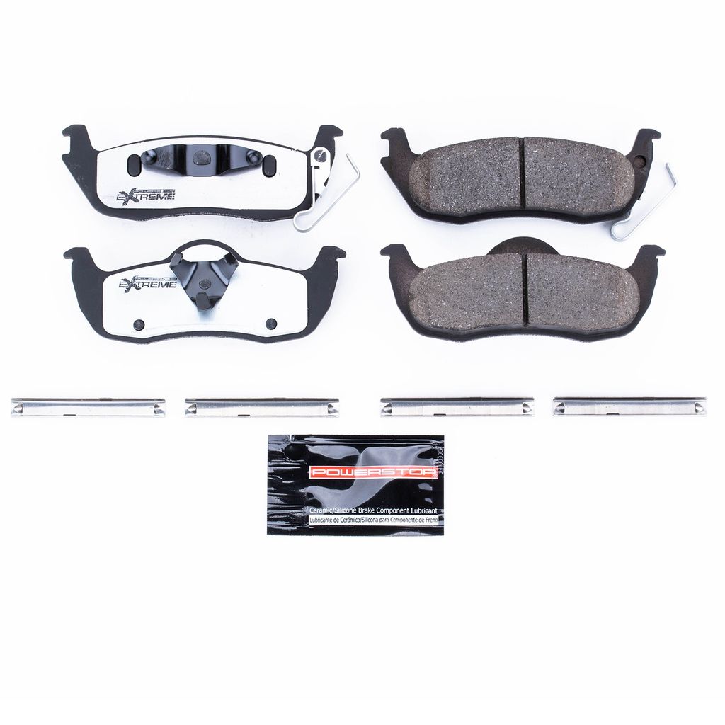 PowerStop Z26-1087 - Z26 Street Performance Carbon Fiber Ceramic Brake Pads with Hardware