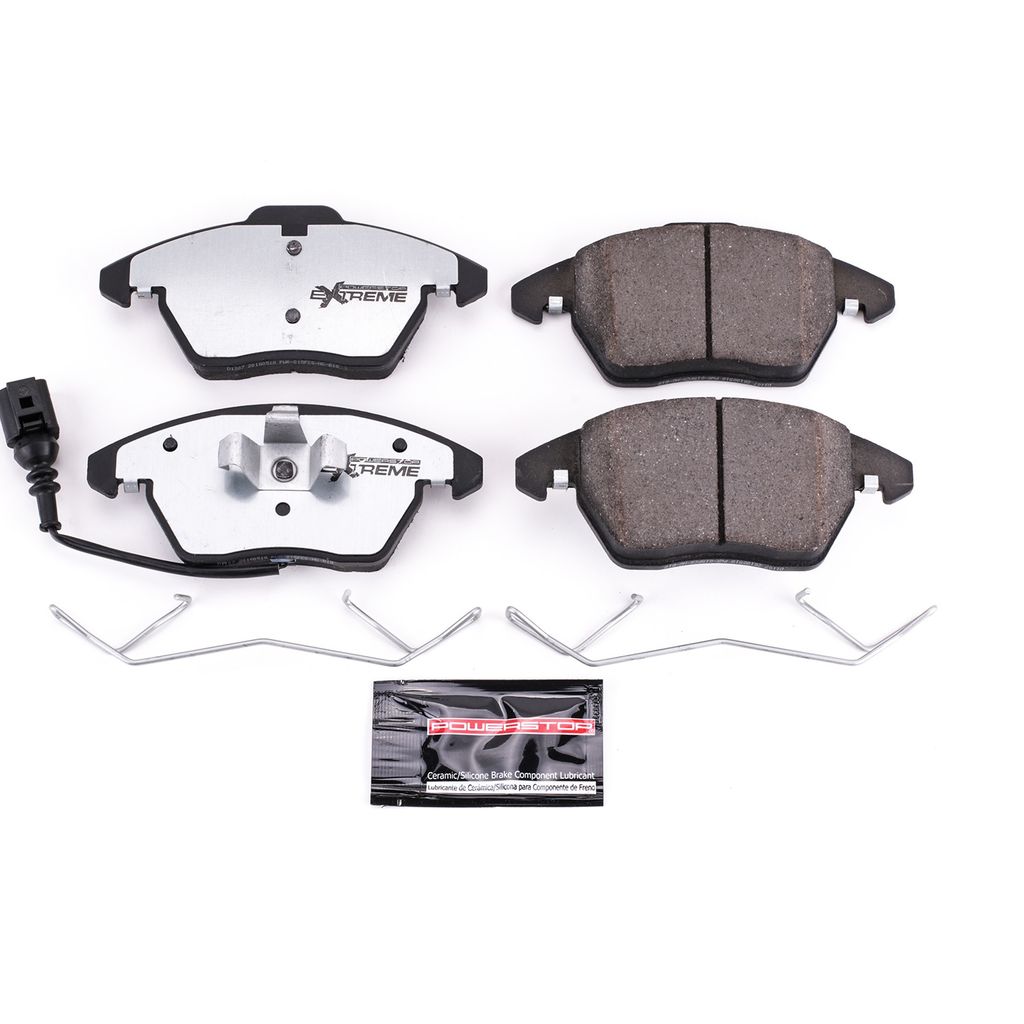 PowerStop Z26-1107 - Z26 Street Performance Carbon Fiber Ceramic Brake Pads with Hardware