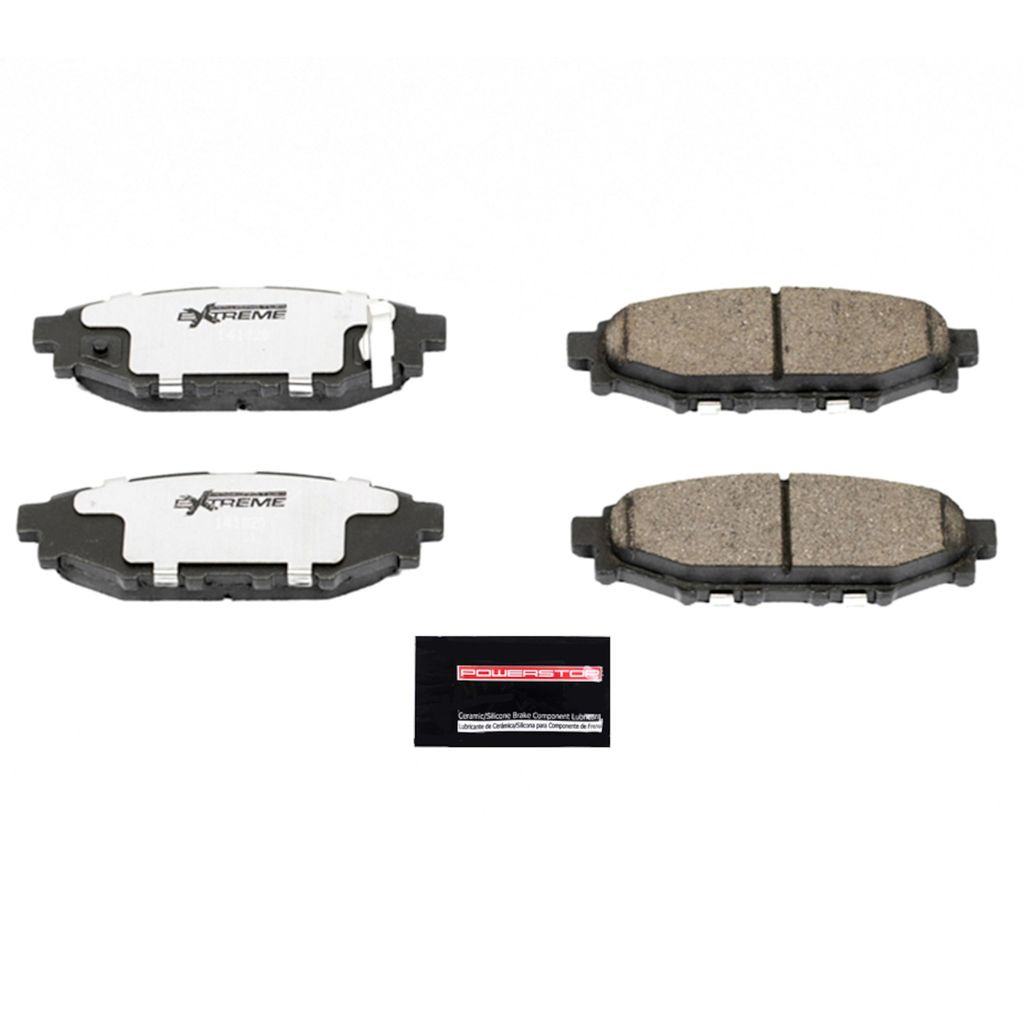 PowerStop Z26-1114 - Z26 Street Performance Carbon Fiber Ceramic Brake Pads with Hardware