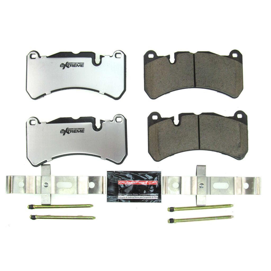 PowerStop Z26-1116 - Z26 Street Performance Carbon Fiber Ceramic Brake Pads with Hardware
