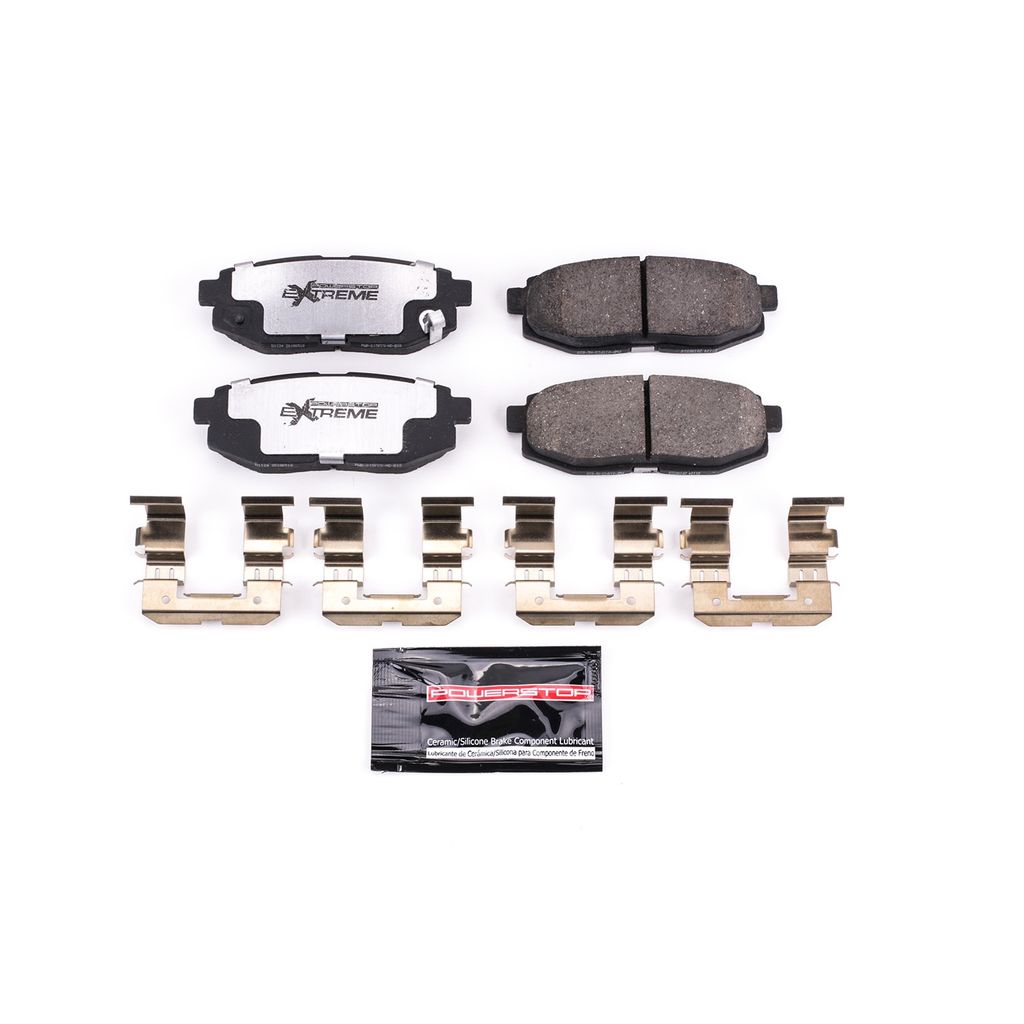 PowerStop Z26-1124 - Z26 Street Performance Carbon Fiber Ceramic Brake Pads with Hardware