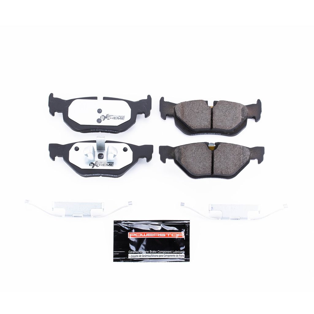PowerStop Z26-1171 - Z26 Street Performance Carbon Fiber Ceramic Brake Pads with Hardware