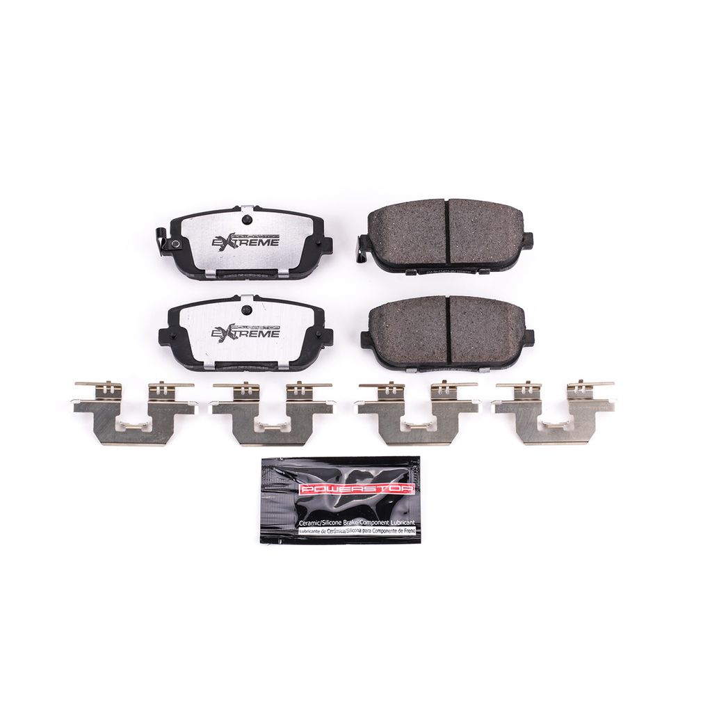 PowerStop Z26-1180 - Z26 Street Performance Carbon Fiber Ceramic Brake Pads with Hardware
