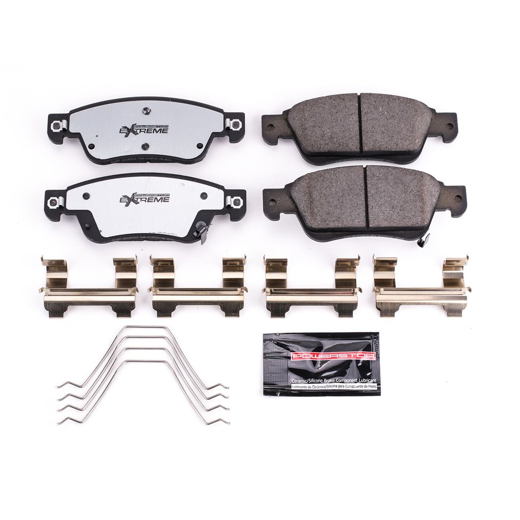 PowerStop Z26-1287 - Z26 Street Performance Carbon Fiber Ceramic Brake Pads with Hardware