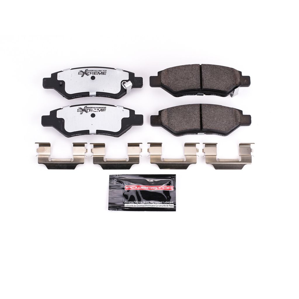 PowerStop Z26-1337 - Z26 Street Performance Carbon Fiber Ceramic Brake Pads with Hardware