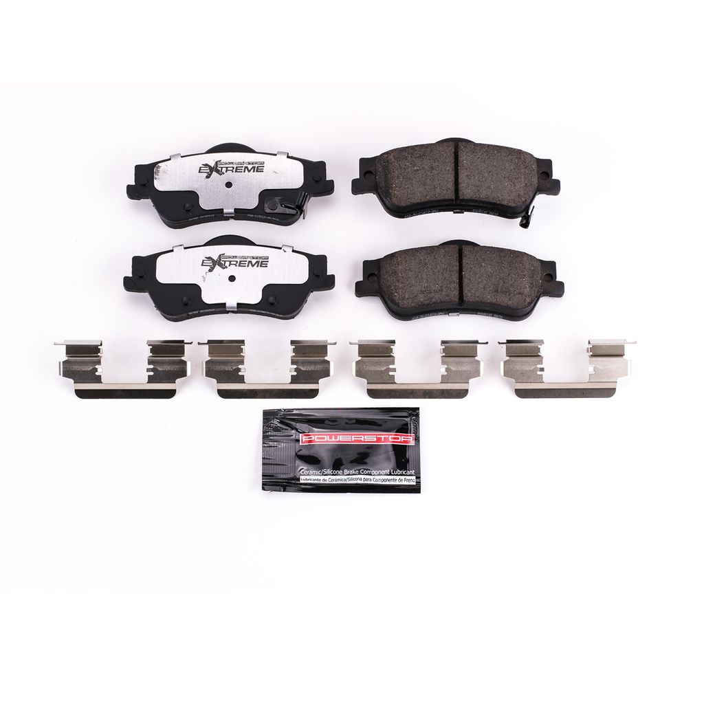 PowerStop Z26-1352 - Z26 Street Performance Carbon Fiber Ceramic Brake Pads with Hardware