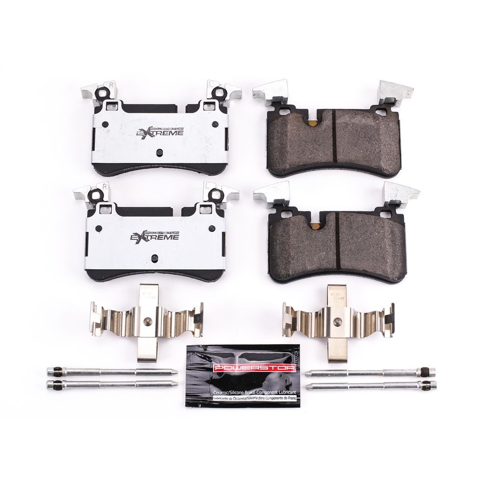 PowerStop Z26-1373 - Z26 Street Performance Carbon Fiber Ceramic Brake Pads with Hardware