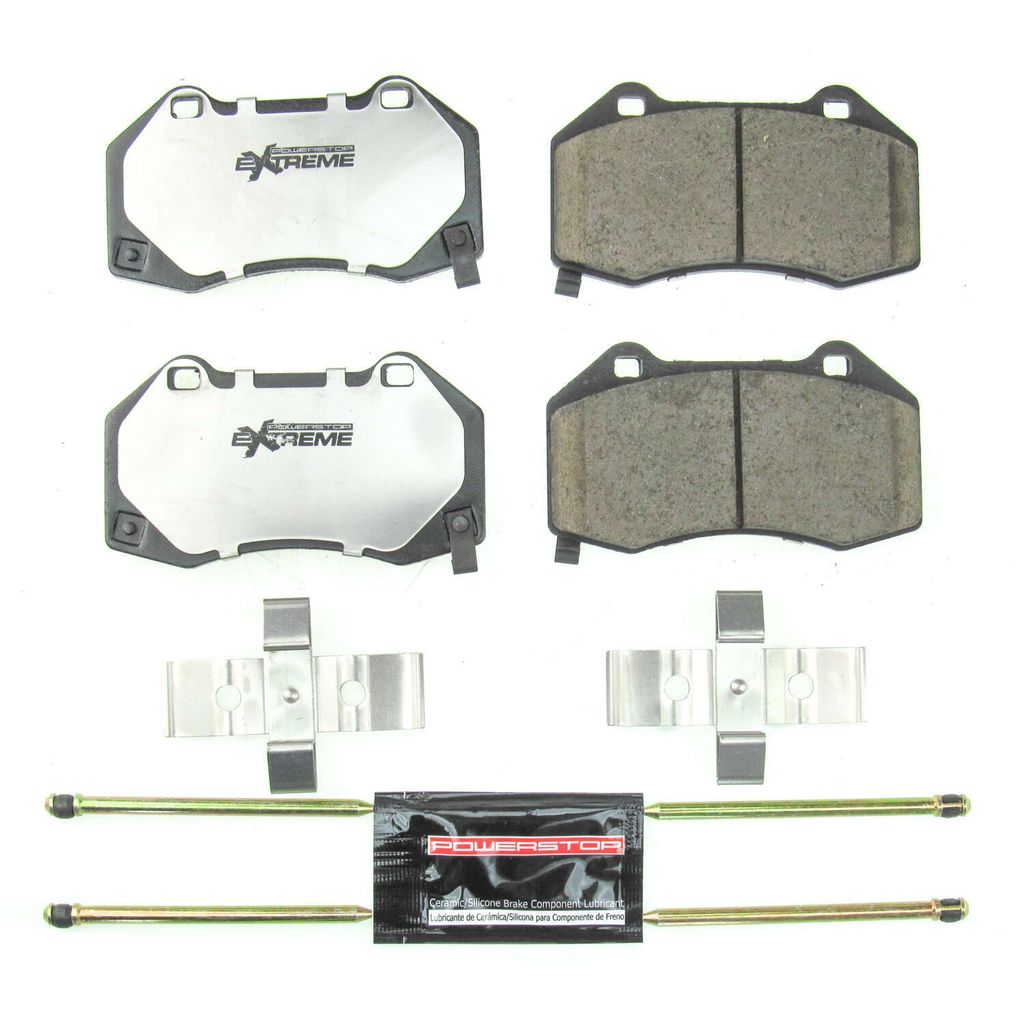 PowerStop Z26-1379B - Z26 Street Performance Carbon Fiber Ceramic Brake Pads with Hardware
