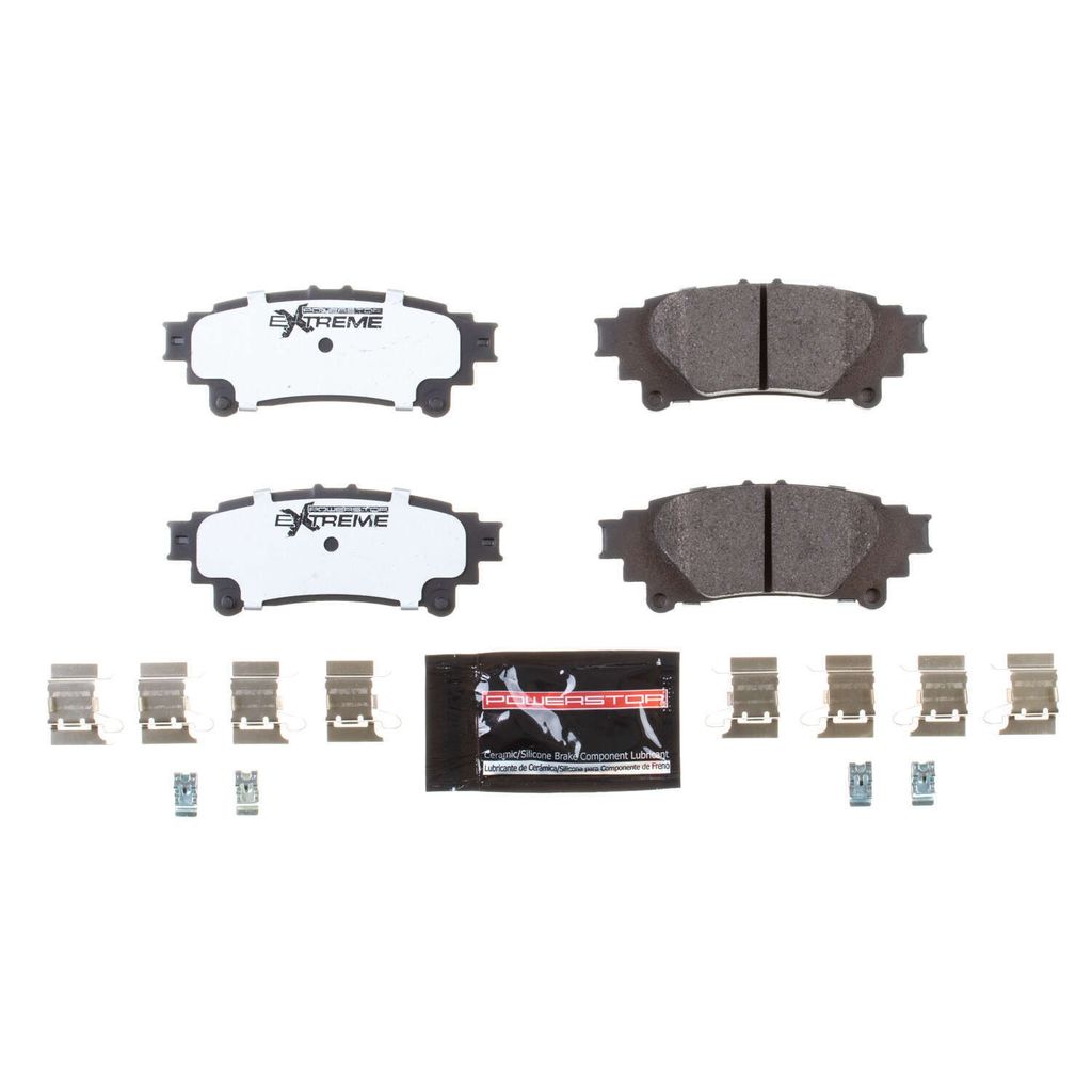 PowerStop Z26-1391A - Z26 Street Performance Carbon Fiber Ceramic Brake Pads with Hardware