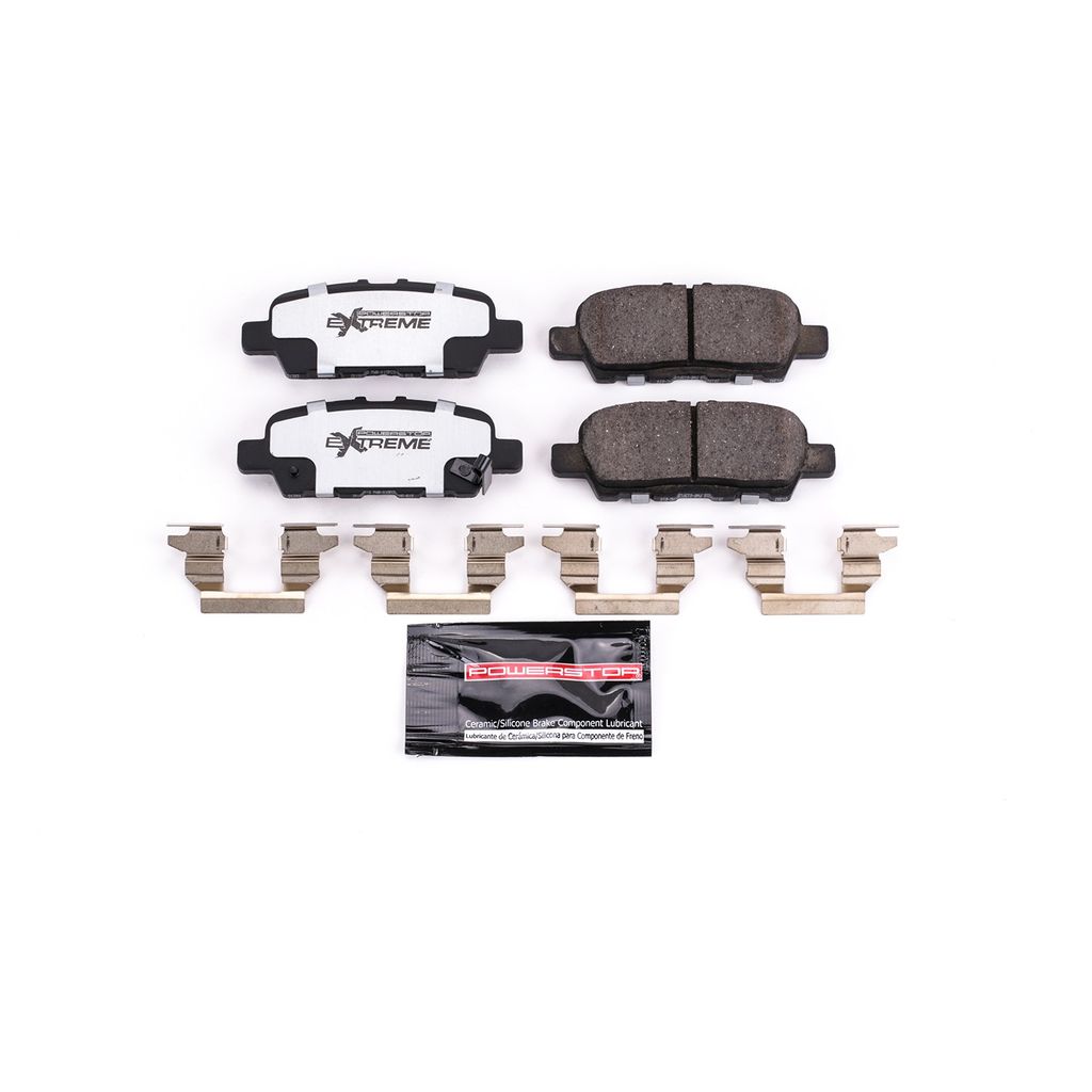 PowerStop Z26-1393 - Z26 Street Performance Carbon Fiber Ceramic Brake Pads with Hardware