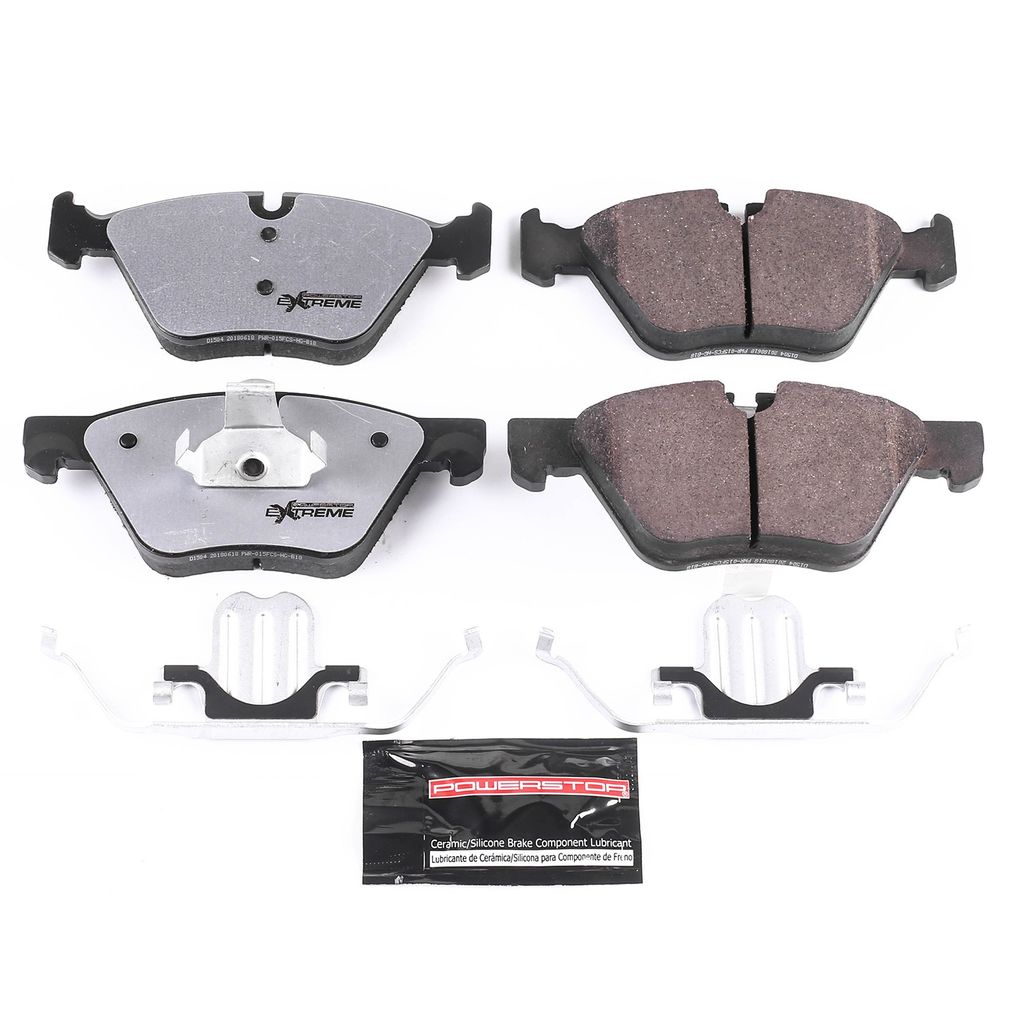 PowerStop Z26-1504 - Z26 Street Performance Carbon Fiber Ceramic Brake Pads with Hardware