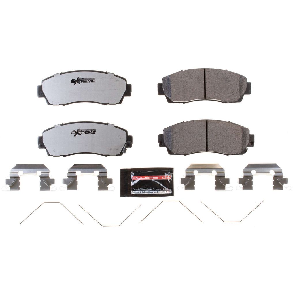 PowerStop Z26-1521 - Z26 Street Performance Carbon Fiber Ceramic Brake Pads with Hardware