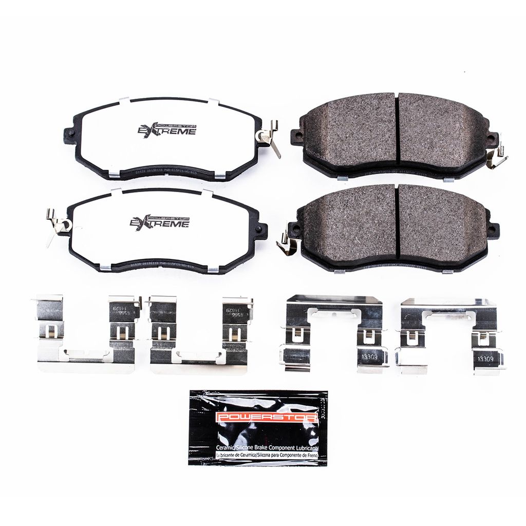 PowerStop Z26-1539 - Z26 Street Performance Carbon Fiber Ceramic Brake Pads with Hardware