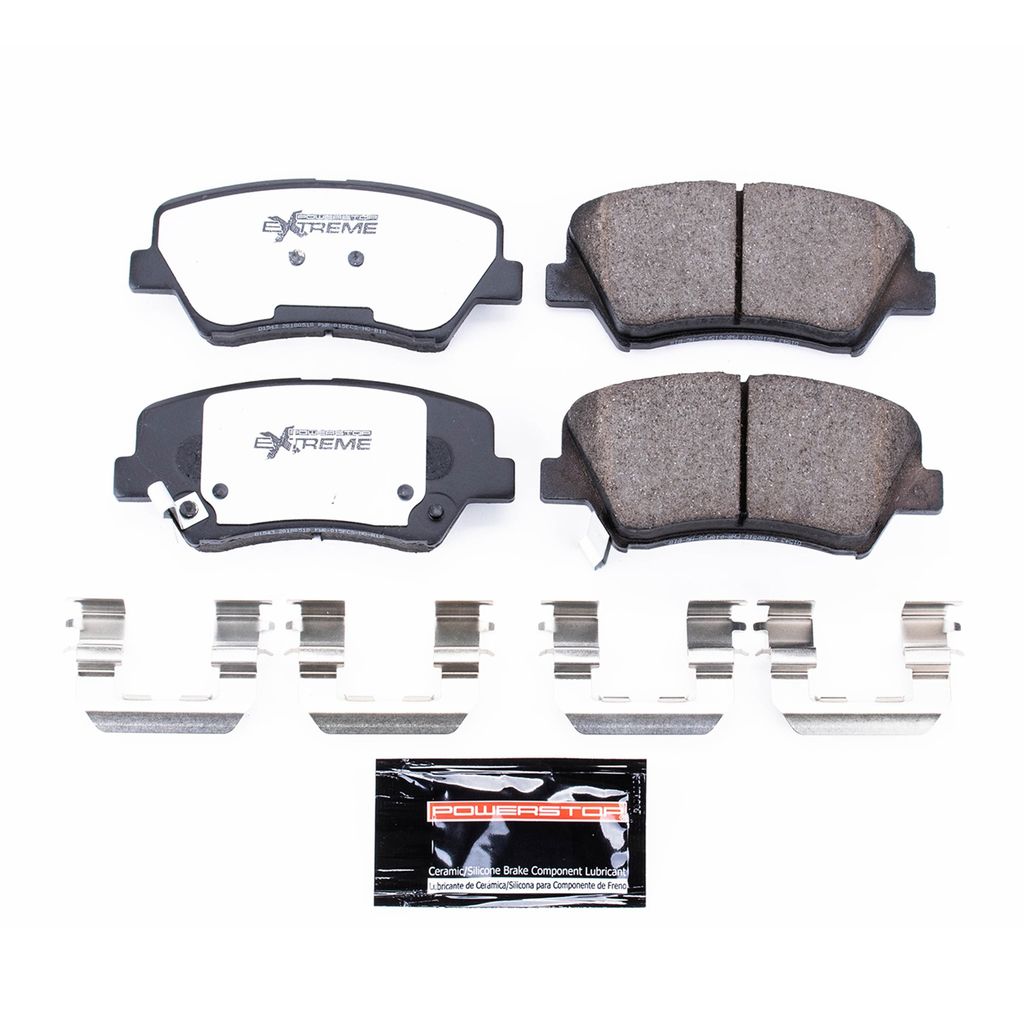 PowerStop Z26-1543 - Z26 Street Performance Carbon Fiber Ceramic Brake Pads with Hardware
