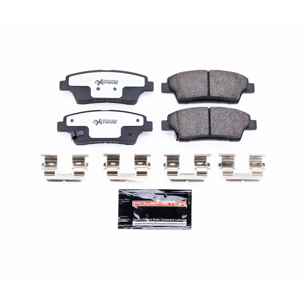 PowerStop Z26-1551 - Z26 Street Performance Carbon Fiber Ceramic Brake Pads with Hardware