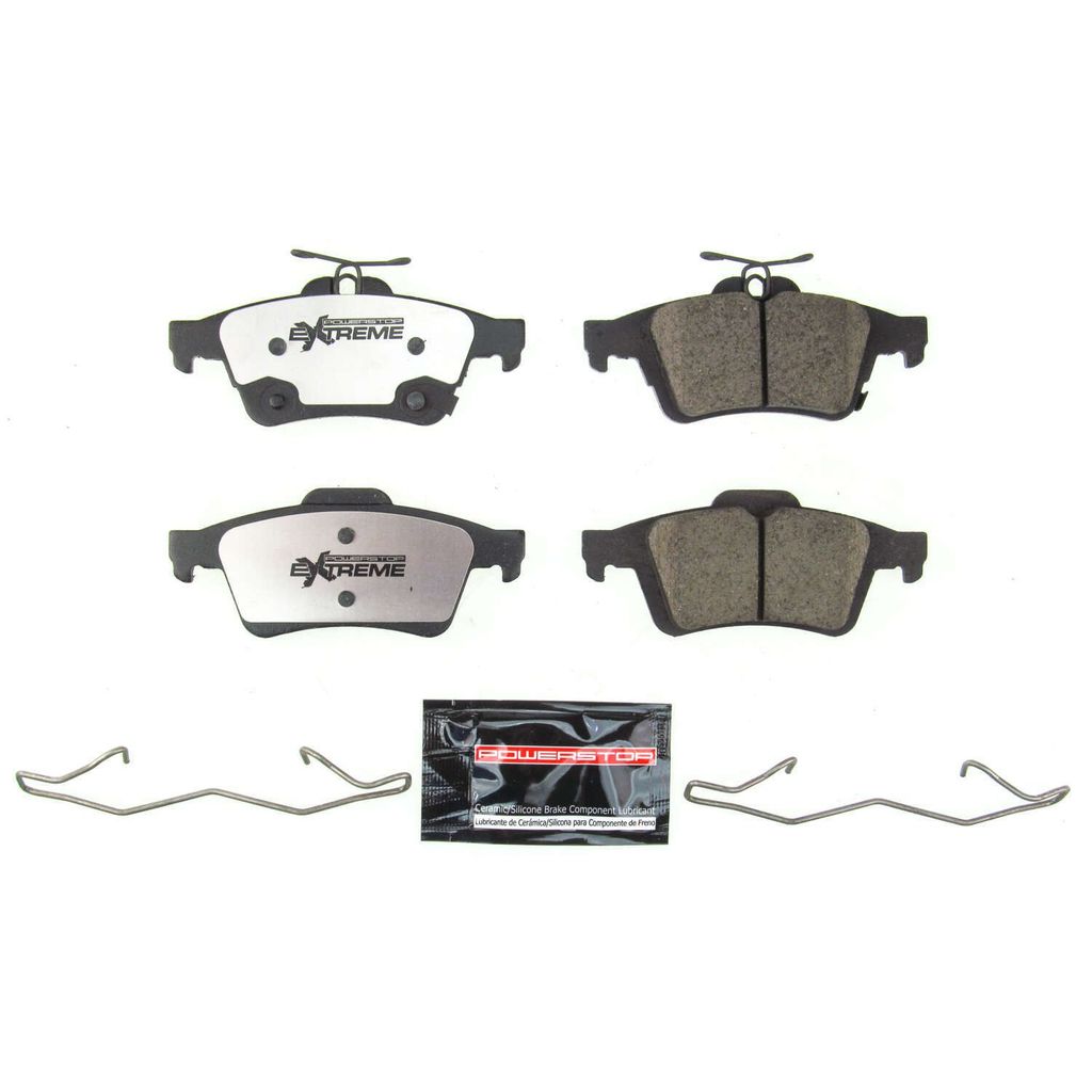 PowerStop Z26-1564A - Z26 Street Performance Carbon Fiber Ceramic Brake Pads with Hardware