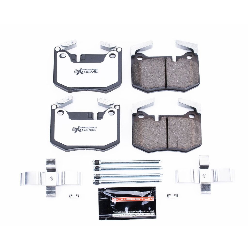 PowerStop Z26-1807 - Z26 Street Performance Carbon Fiber Ceramic Brake Pads with Hardware