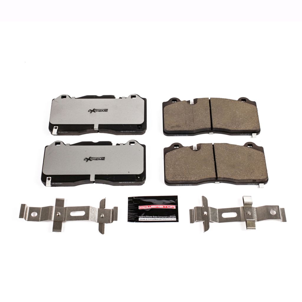 PowerStop Z26-1835 - Z26 Street Performance Carbon Fiber Ceramic Brake Pads with Hardware