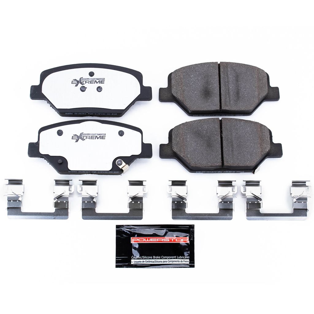 PowerStop Z26-1886 - Z26 Street Performance Carbon Fiber Ceramic Brake Pads with Hardware