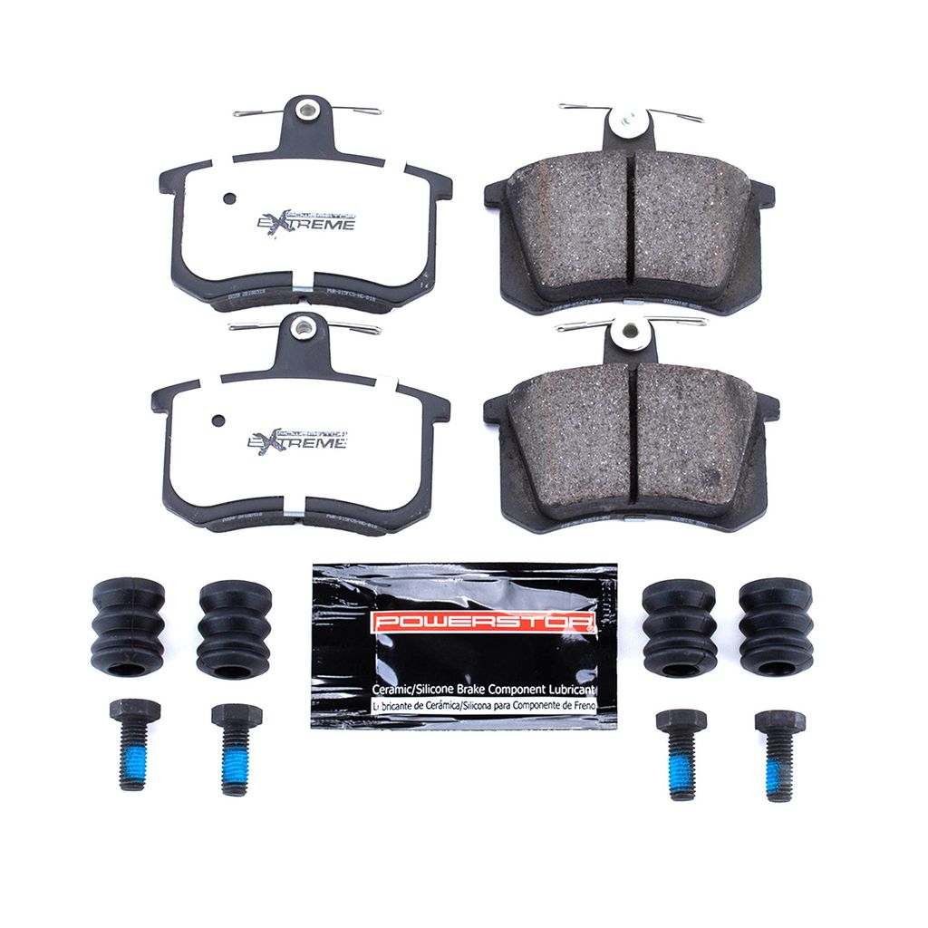 PowerStop Z26-228 - Z26 Street Performance Carbon Fiber Ceramic Brake Pads with Hardware