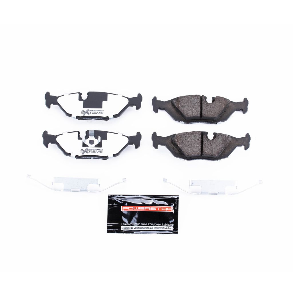 PowerStop Z26-279 - Z26 Street Performance Carbon Fiber Ceramic Brake Pads with Hardware