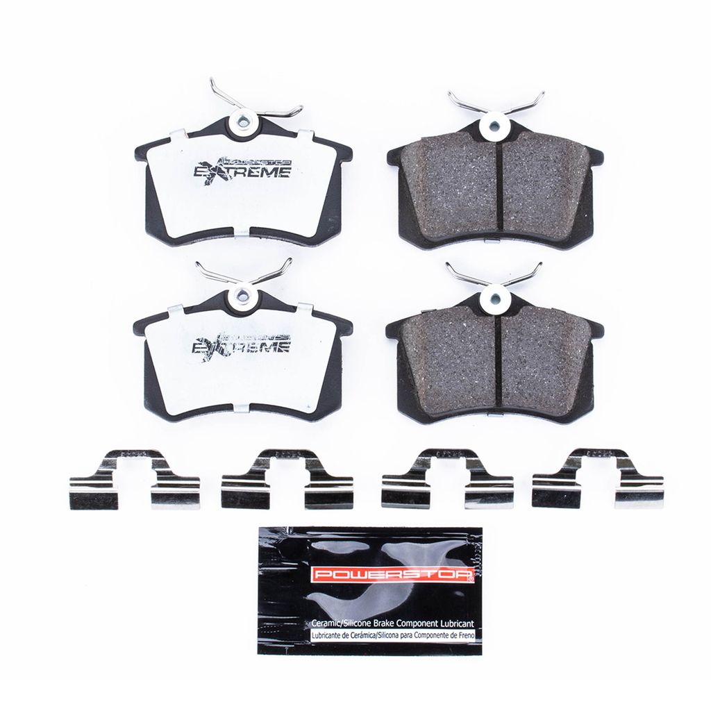 PowerStop Z26-340 - Z26 Street Performance Carbon Fiber Ceramic Brake Pads with Hardware