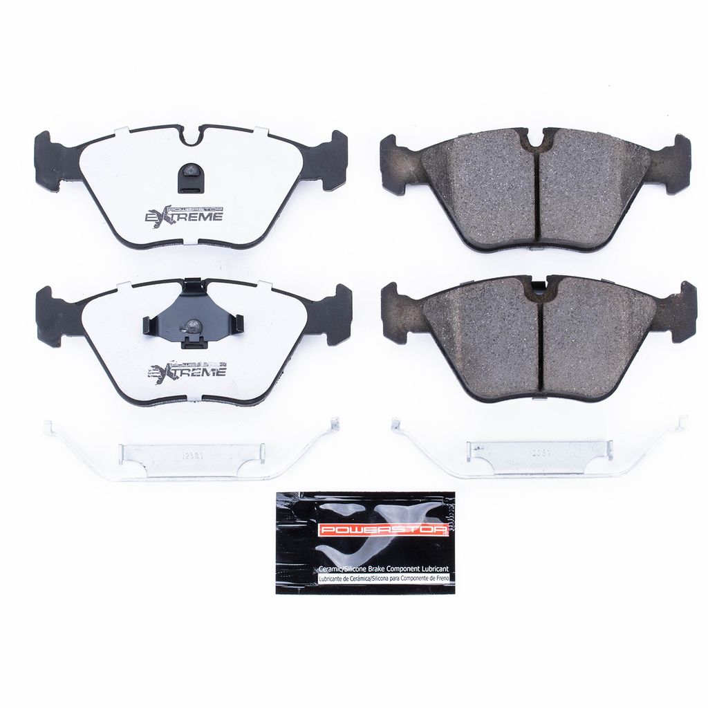 PowerStop Z26-394 - Z26 Street Performance Carbon Fiber Ceramic Brake Pads with Hardware