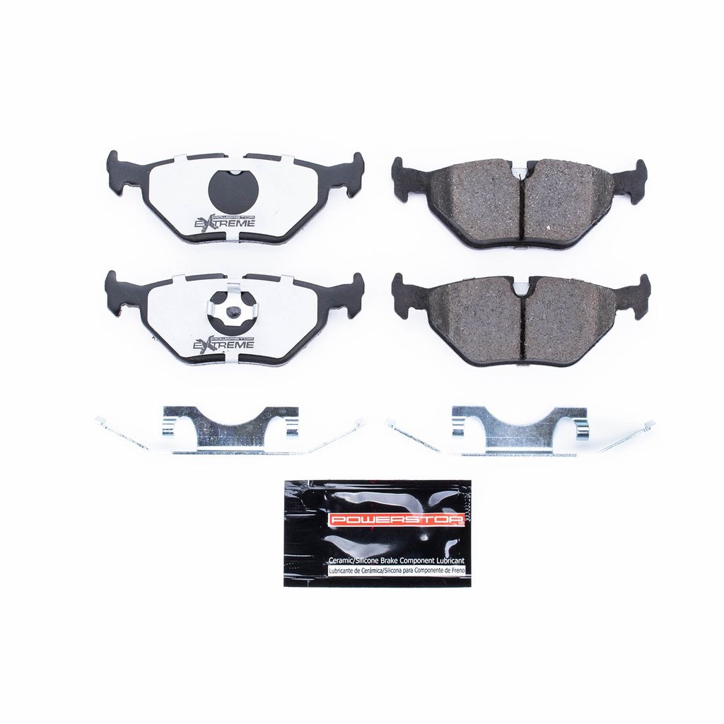 PowerStop Z26-396 - Z26 Street Performance Carbon Fiber Ceramic Brake Pads with Hardware