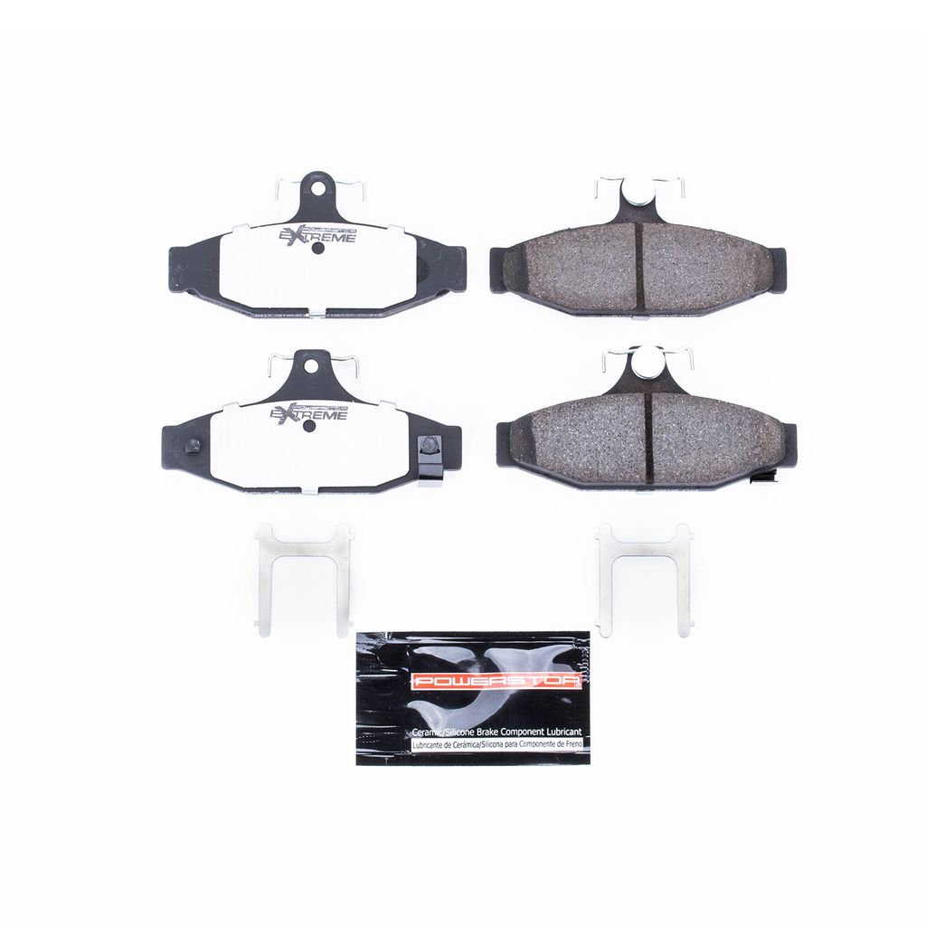 PowerStop Z26-413 - Z26 Street Performance Carbon Fiber Ceramic Brake Pads with Hardware