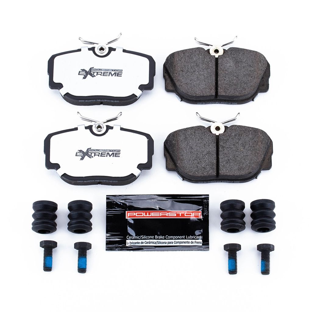 PowerStop Z26-493 - Z26 Street Performance Carbon Fiber Ceramic Brake Pads with Hardware