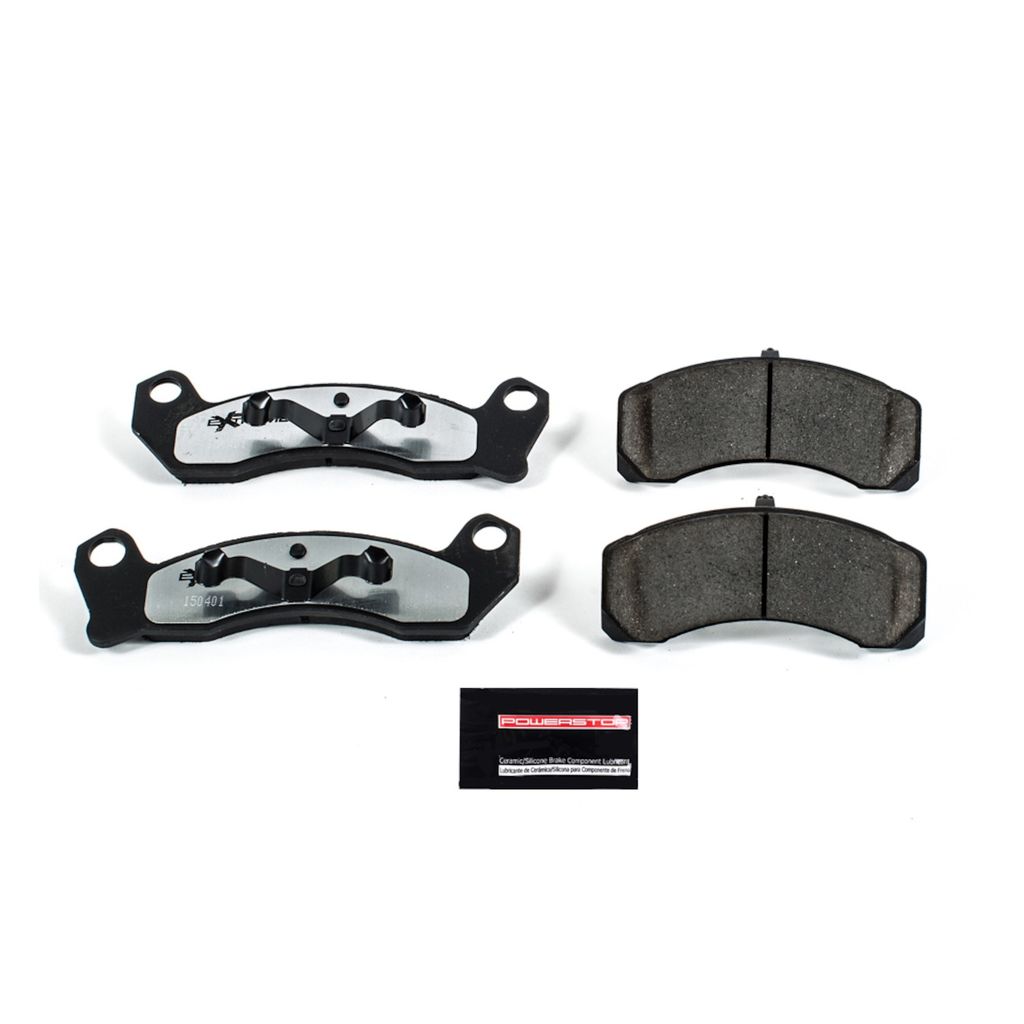 PowerStop Z26-499 - Z26 Street Performance Carbon Fiber Ceramic Brake Pads with Hardware