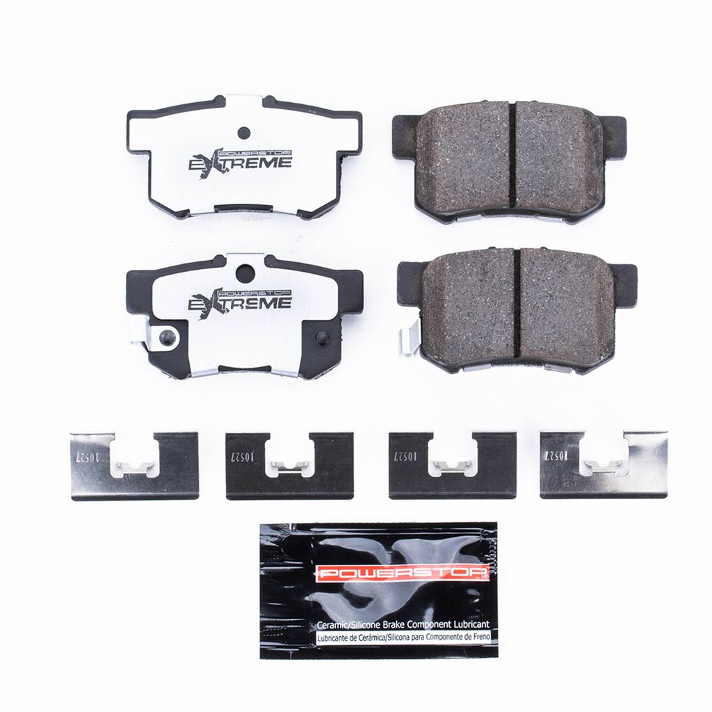 PowerStop Z26-536 - Z26 Street Performance Carbon Fiber Ceramic Brake Pads with Hardware