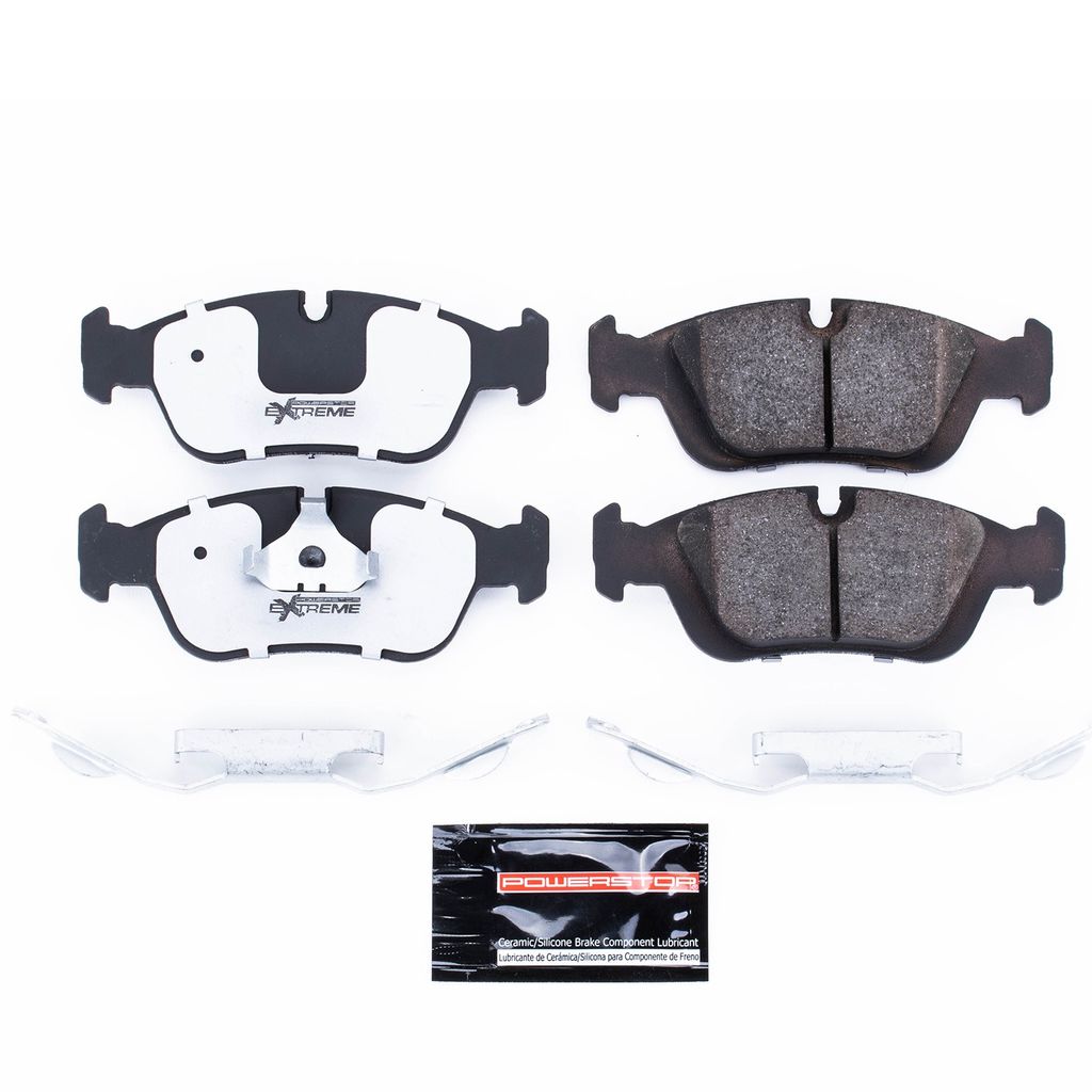 PowerStop Z26-558 - Z26 Street Performance Carbon Fiber Ceramic Brake Pads with Hardware