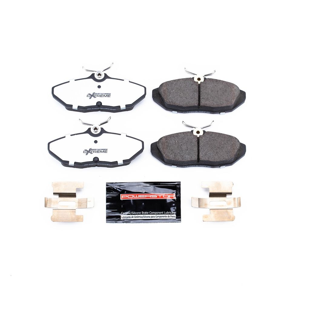 PowerStop Z26-599 - Z26 Street Performance Carbon Fiber Ceramic Brake Pads with Hardware