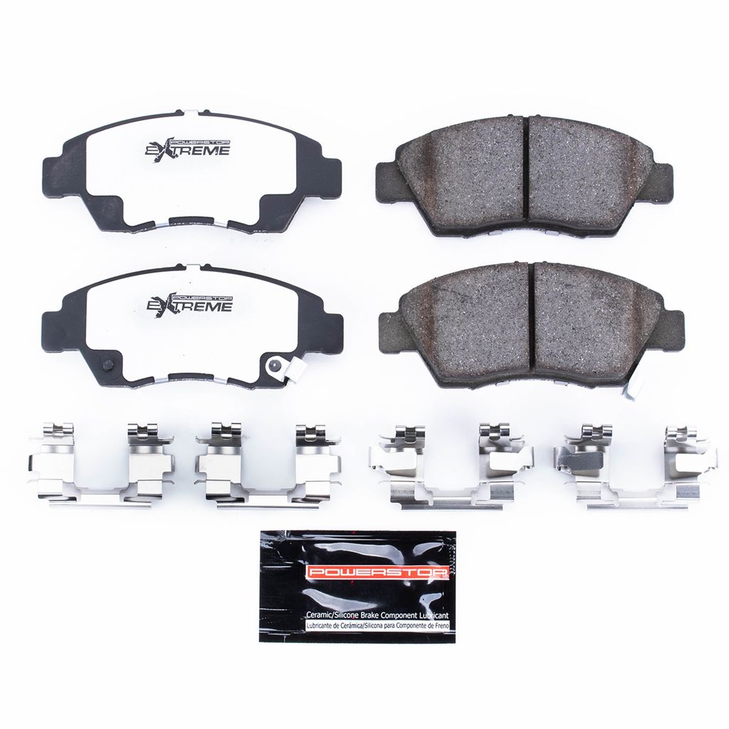PowerStop Z26-621 - Z26 Street Performance Carbon Fiber Ceramic Brake Pads with Hardware