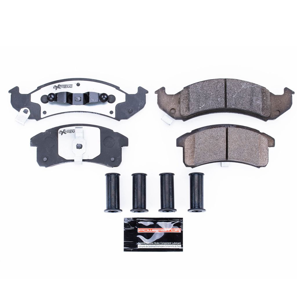 PowerStop Z26-623 - Z26 Street Performance Carbon Fiber Ceramic Brake Pads with Hardware