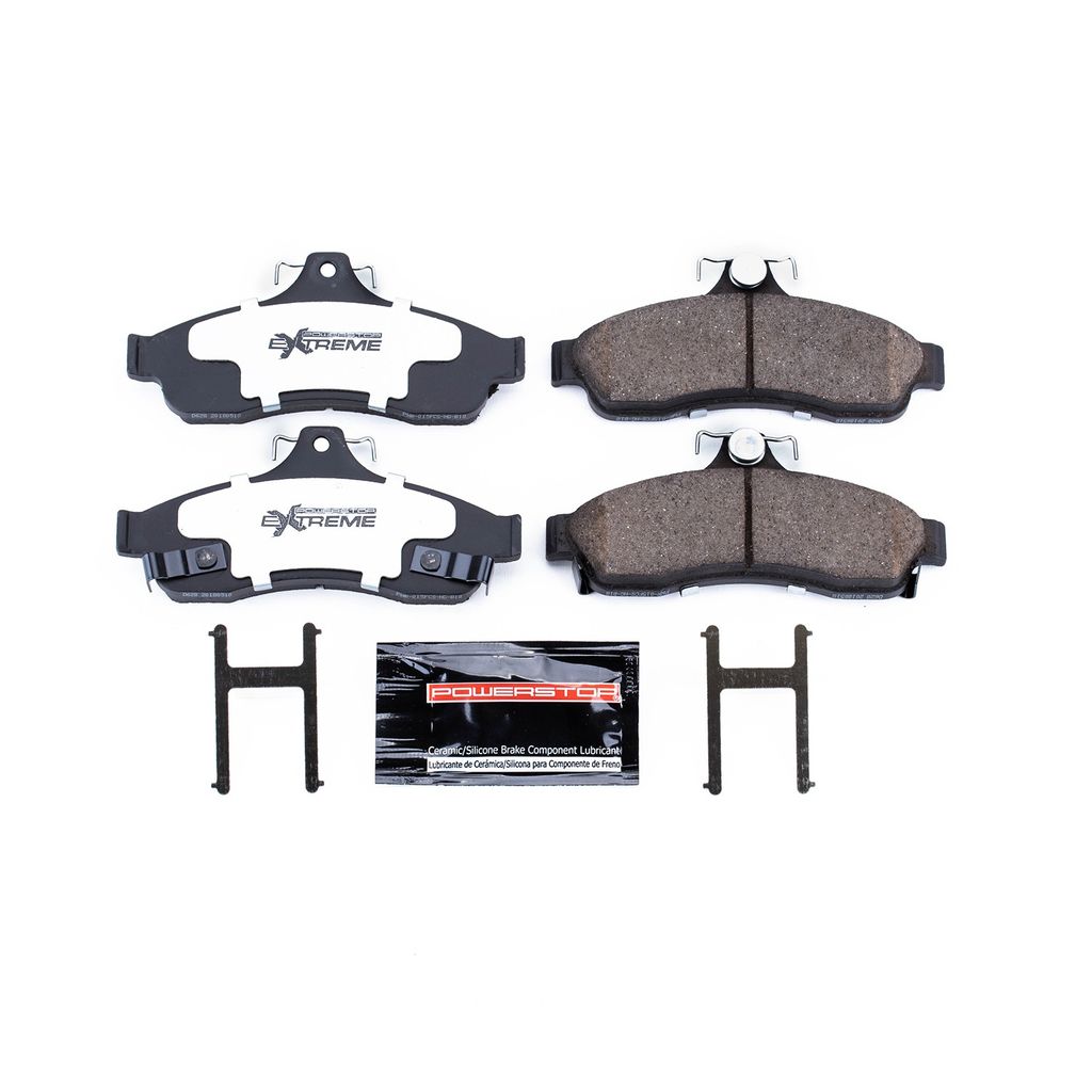 PowerStop Z26-628 - Z26 Street Performance Carbon Fiber Ceramic Brake Pads with Hardware