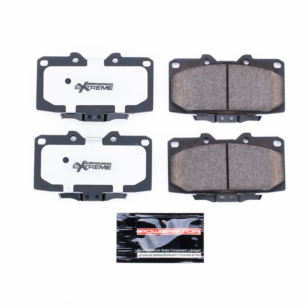 PowerStop Z26-647 - Z26 Street Performance Carbon Fiber Ceramic Brake Pads with Hardware