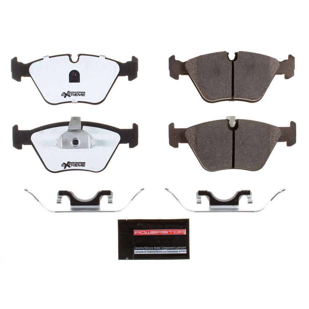 PowerStop Z26-725 - Z26 Street Performance Carbon Fiber Ceramic Brake Pads with Hardware