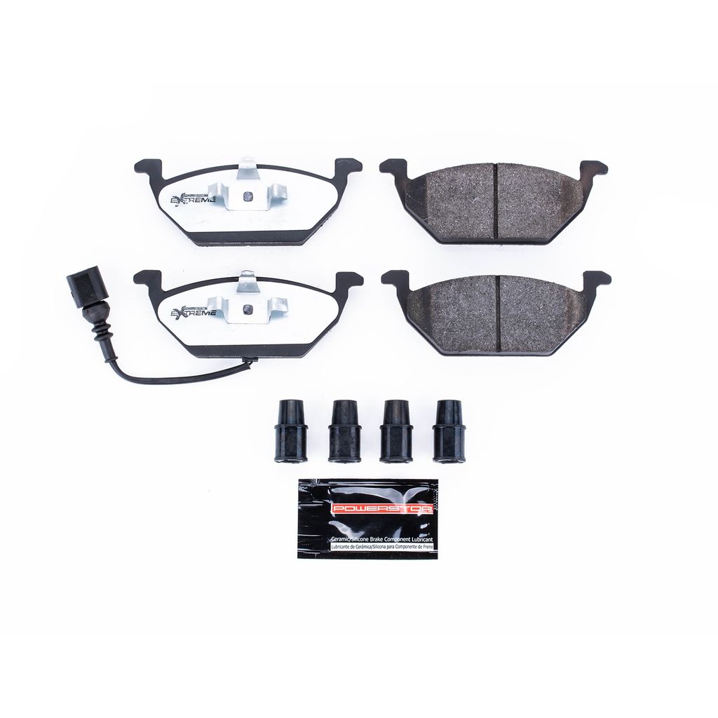 PowerStop Z26-768A - Z26 Street Performance Carbon Fiber Ceramic Brake Pads with Hardware