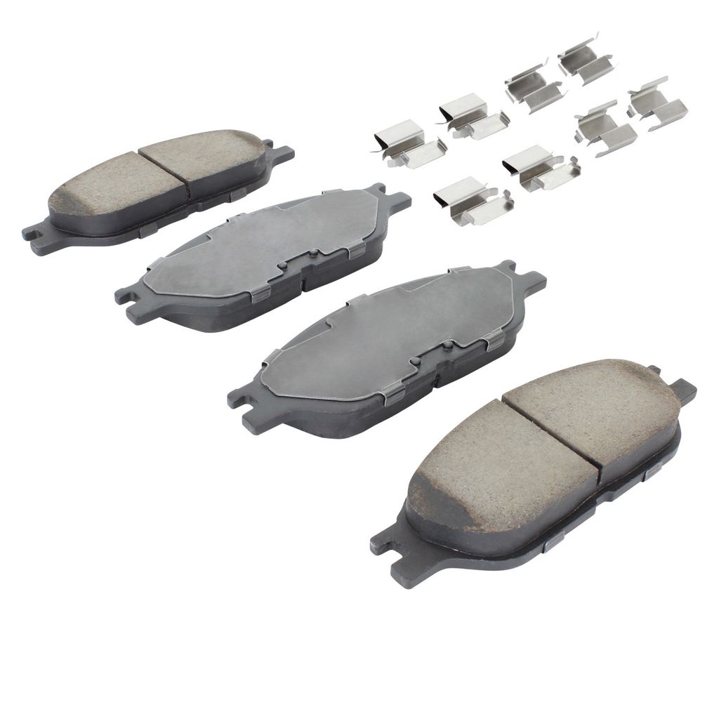 Quality-Built 1001-0803C - Premium Ceramic Brake Pad Set with Hardware