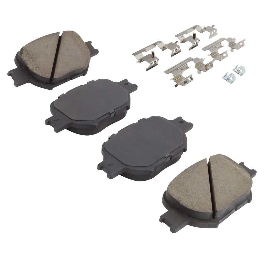 Quality-Built 1001-0817C - Premium Ceramic Brake Pad Set with Hardware