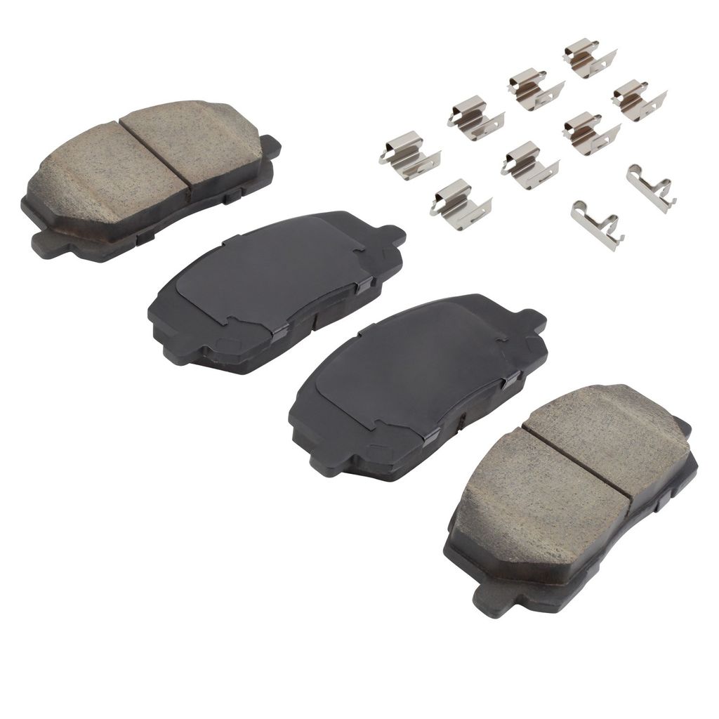 Quality-Built 1001-0884C - Premium Ceramic Brake Pad Set with Hardware