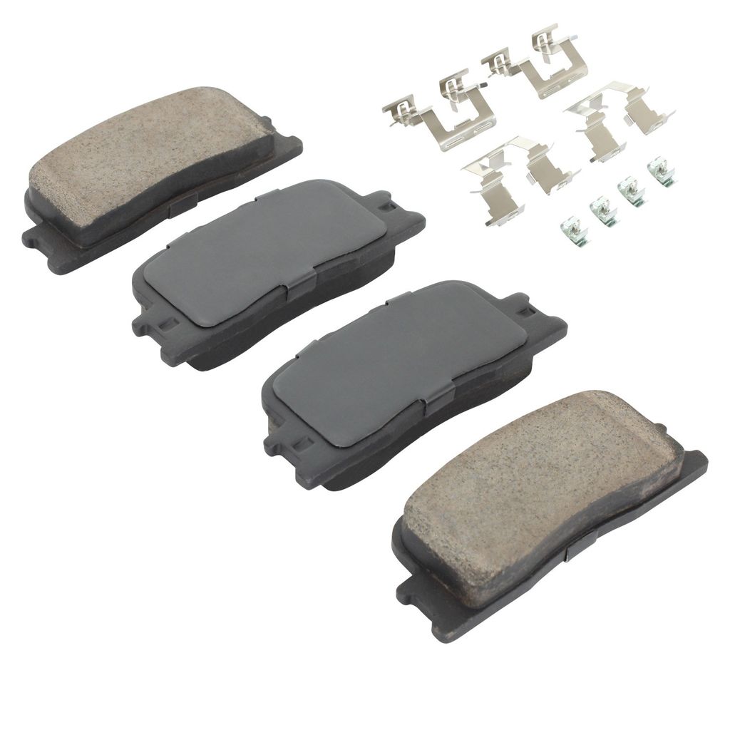 Quality-Built 1001-0885C - Premium Ceramic Brake Pad Set with Hardware