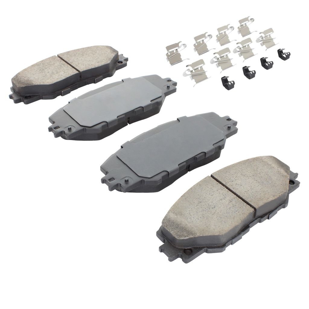 Quality-Built 1001-1211C - Premium Ceramic Brake Pad Set with Hardware