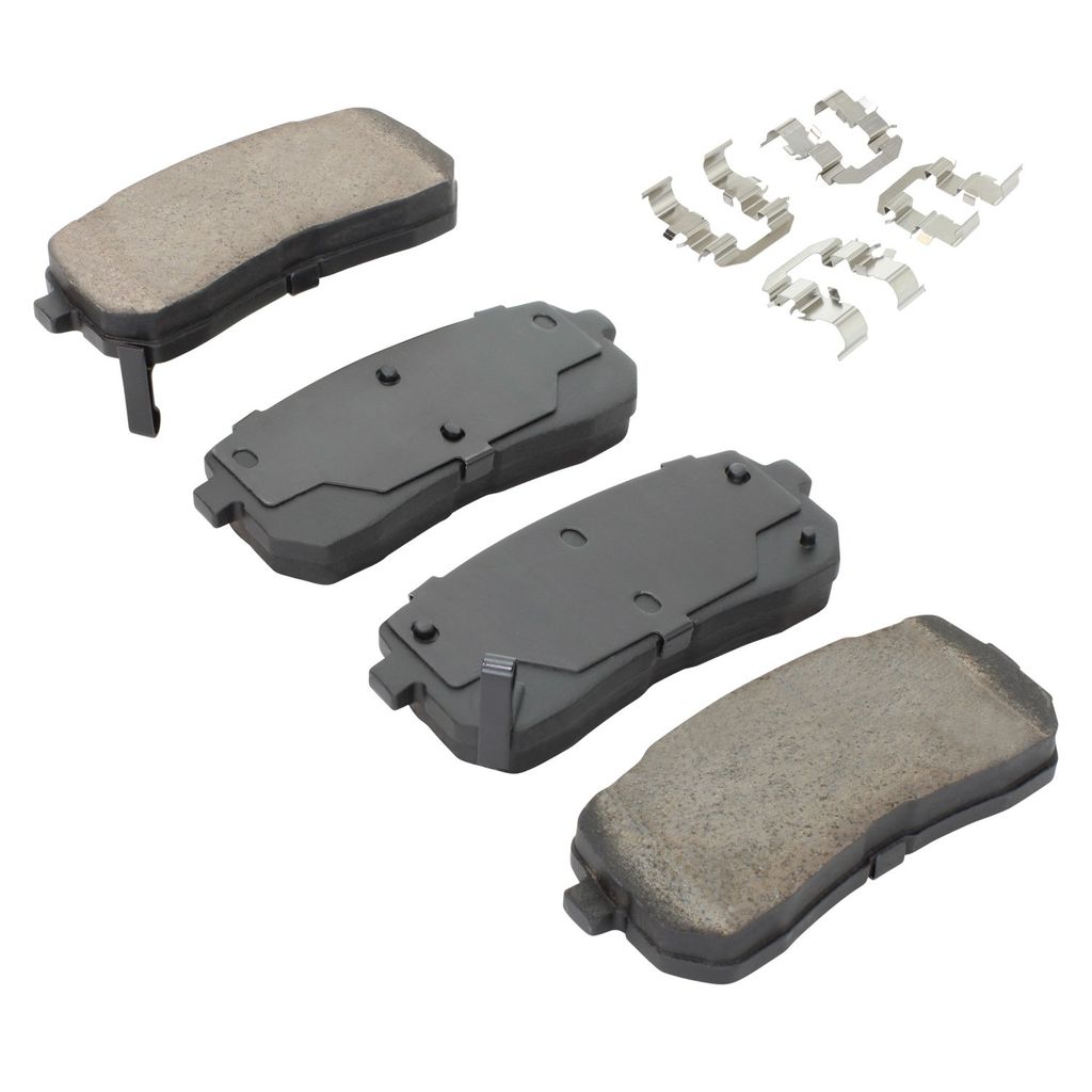 Quality-Built 1001-1302C - Premium Ceramic Brake Pad Set with Hardware