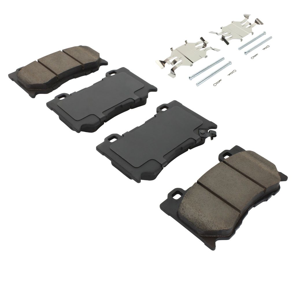 Quality-Built 1001-1346C - Premium Ceramic Brake Pad Set with Hardware