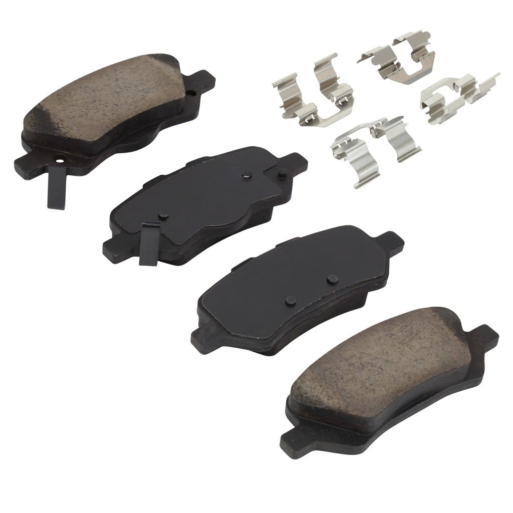 Quality-Built 1001-1402C - Premium Ceramic Brake Pad Set with Hardware